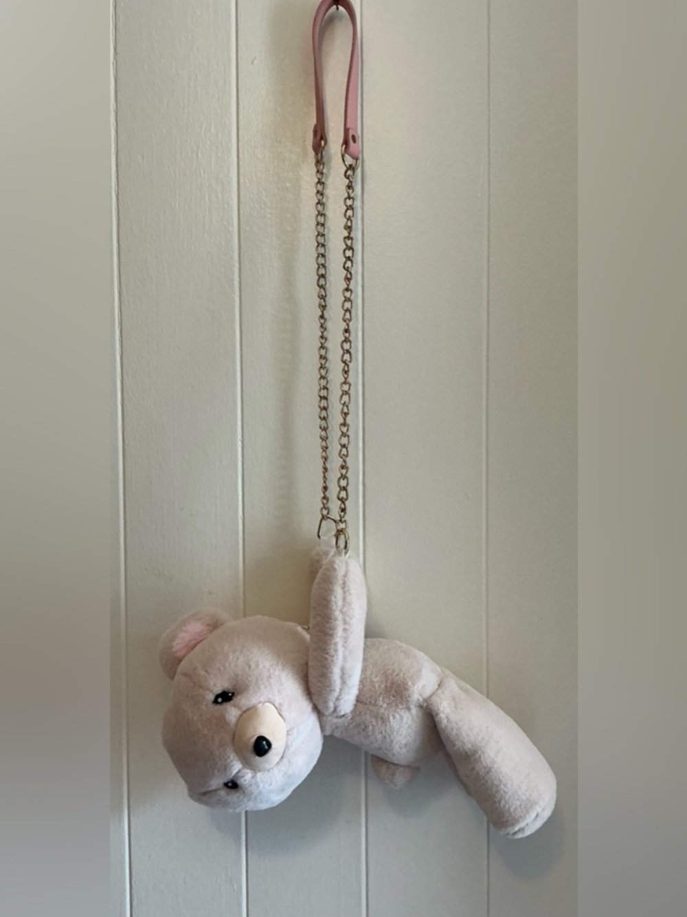 A Rare HTF Bioworld Plush Teddy Bear Crossbody Handbag Bag